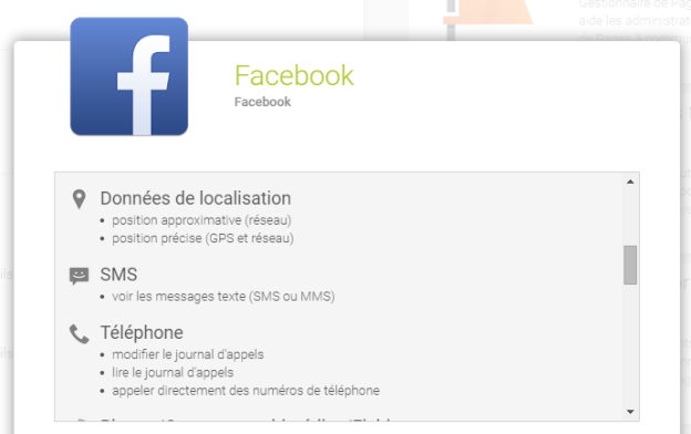 gm facebook autorisations