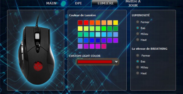 souris anker lumière RGB