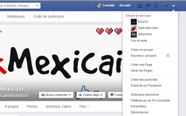facebook déconnecter