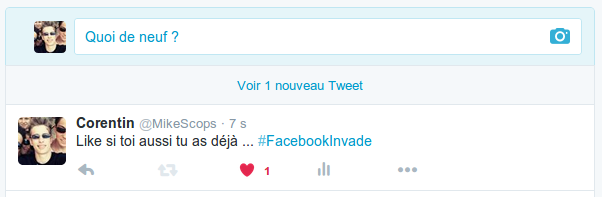 twitter like facebook
