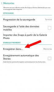 Astuce : Enregistrer ses snaps dans sa galerie après la mise à jour de Snapchat 3