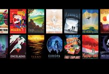 Des affiches futuristes réalisées par la NASA