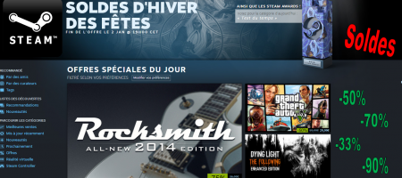 Les soldes d'hiver de Steam, des supers promos !