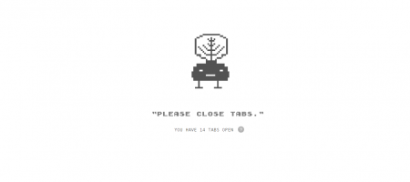 Fermez des onglets pour la survie de votre Tabagotchi