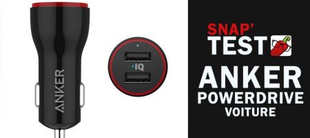 [Snap'Test] PowerDrive 2 : le chargeur de voiture Anker