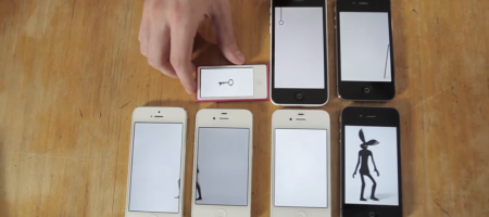 Une animation faite avec des iPhones et iPads