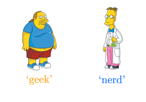 La différence entre un geek et un nerd
