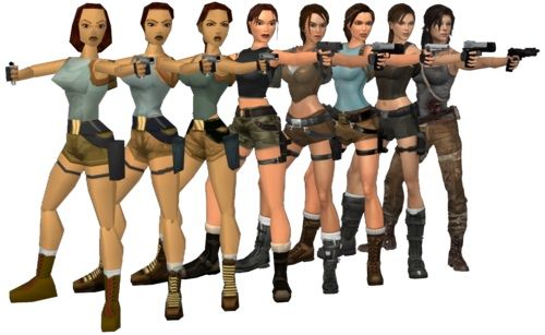 Infographie: L'évolution de Lara Croft