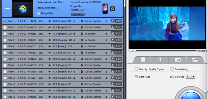 Découverte & Test de WinX DVD Ripper Platinum