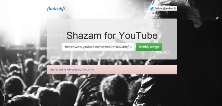 Audentifi : un shazam pour Youtube