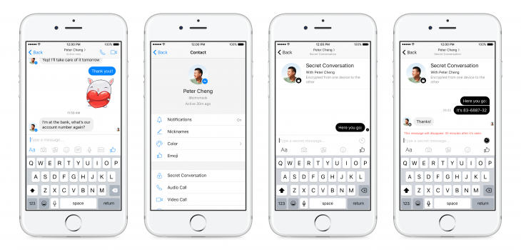 Facebook essaye la messagerie encryptée sur Messenger