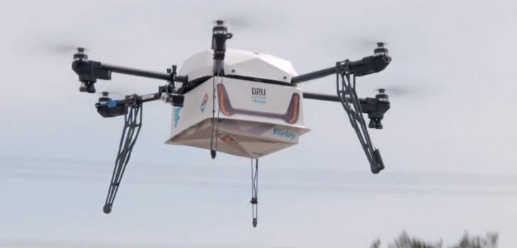 Une première livraison en drone effectuée par Domino's !
