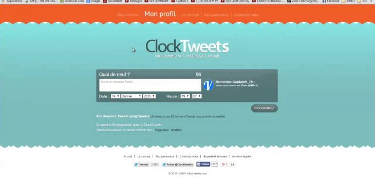 Cloktweets, une application pour programmer vos tweets !