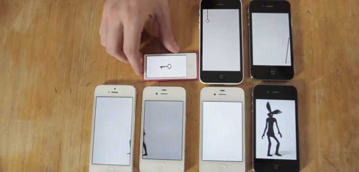 Une animation faite avec des iPhones et iPads